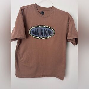 Maui and Sons Tan Graphic Tee